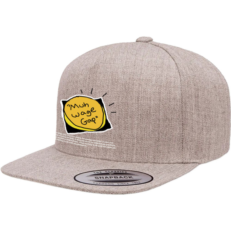 Muh Wage Gap 5 Panel Snapback Cap | Artistshot