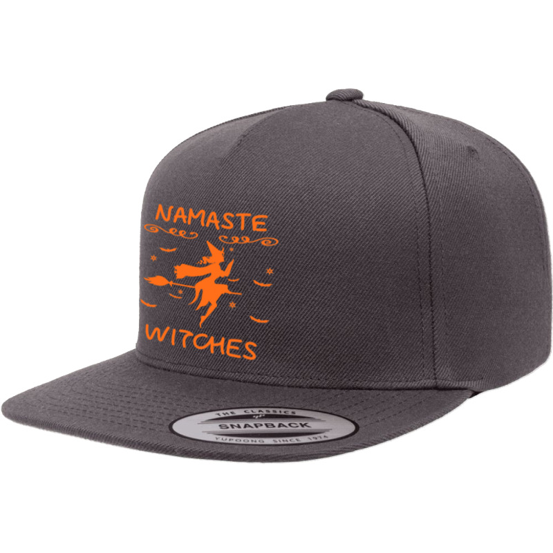 Namaste Witches Broom Gangsta Yoga Halloween Costume Women T Shirt Cop 5 Panel Snapback Cap | Artistshot