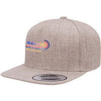 Retro Maldives Tropical Flowers 80's Style Surfing T Shirt 5 Panel Snapback Cap | Artistshot