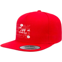 Birthday Square Root Math Problem Fun Calculation 7th T Shirt 5 Panel Snapback Cap | Artistshot