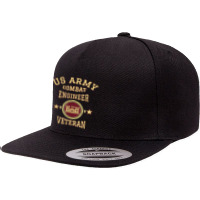 Army Combat Engineer Veteran Essayons Military Vintage Gift T Shirt 5 Panel Snapback Cap | Artistshot