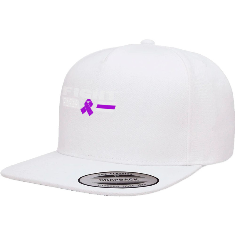 Alzheimers Awareness T  Shirt Fight Flag American Alzheimers Awareness 5 panel snapback cap by thaddeuscassin860 | Artistshot