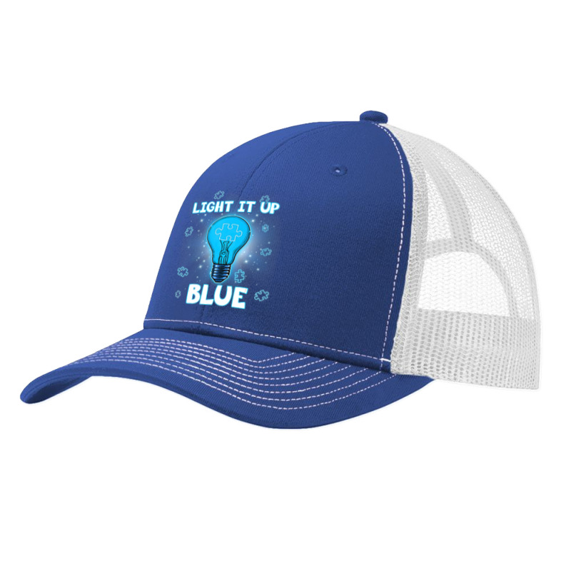 Light It Up Blue Autism I Wear Blue For Awareness Pa Trucker Cap by LeiThompson | Artistshot