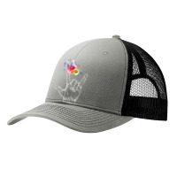 I Love You Hand Sign Language Butterfly Autism Awareness Pa Trucker Cap | Artistshot