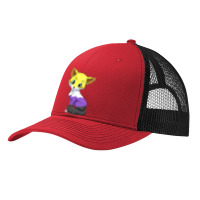 Nonbinary Fox Anime Style Pride Lgbtq Transgender Pa Trucker Cap | Artistshot