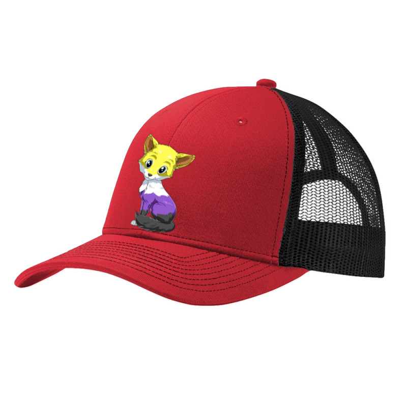 Nonbinary Fox Anime Style Pride Lgbtq Transgender Pa Trucker Cap by MarkRodriguez | Artistshot