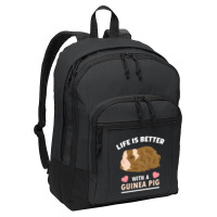 Life T  Shirt Life Is Better With A Guinean Pig T  Shirt Basic Backpack | Artistshot