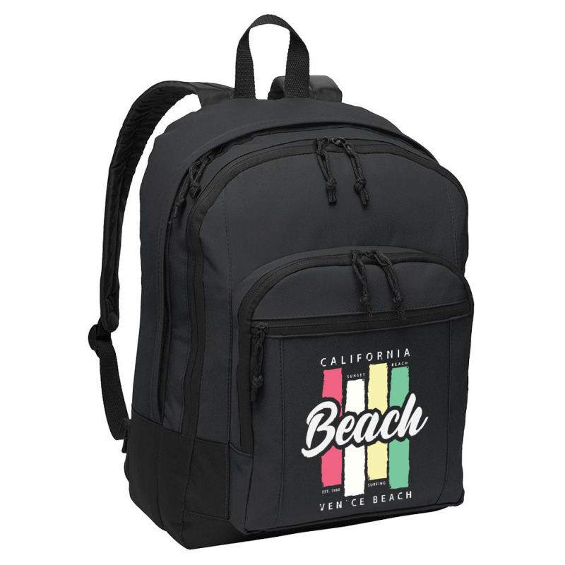 California Beach T  Shirt California Basic Backpack | Artistshot