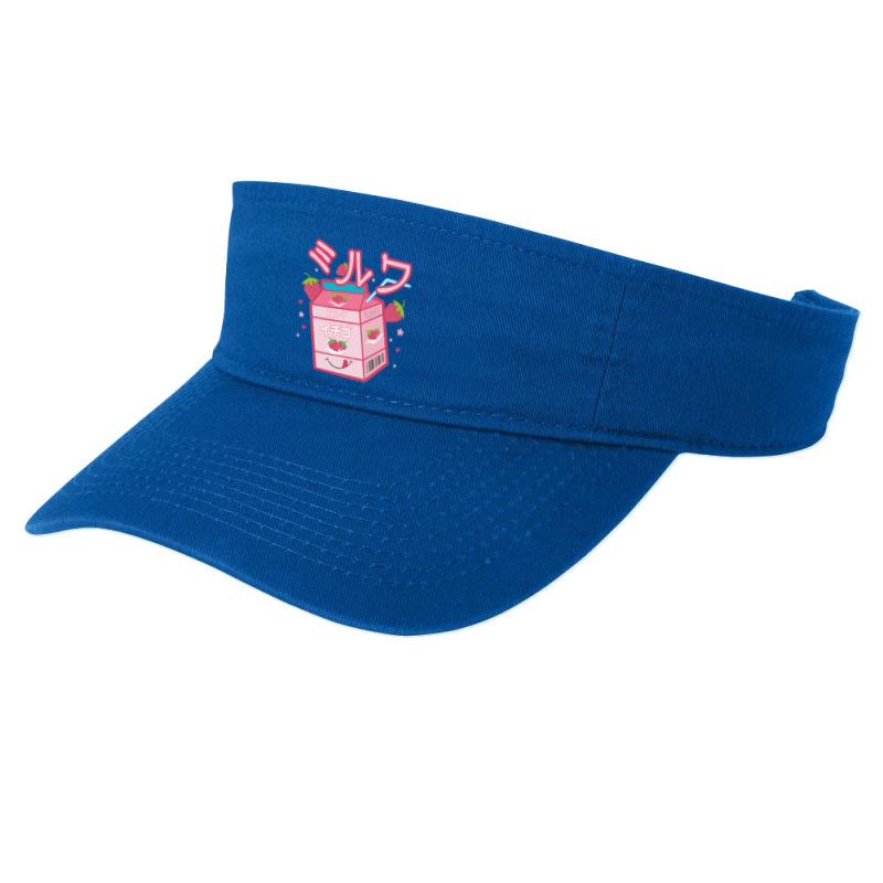 Japanese Strawberry Milk Shake Aesthetic Kawaii Otaku Fashion Visor by AsopArt | Artistshot