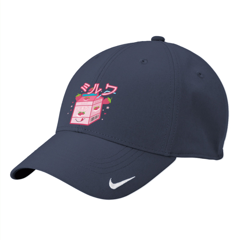 Japanese Strawberry Milk Shake Aesthetic Kawaii Otaku Nike Dri-FIT Cap by AsopArt | Artistshot