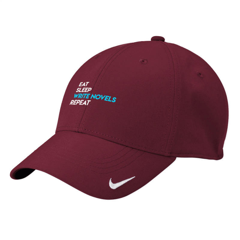 Eat Sleep Write Writing Novel Writer Nike Dri-FIT Cap by EnturArt | Artistshot