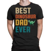 Best Dinosaur Dad Ever Retro Vintage  Father's Day Gift T-shirt | Artistshot