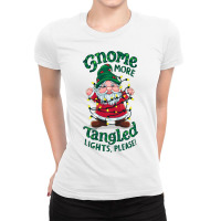 Gnome More Tangled Lights, Please Ladies Fitted T-shirt | Artistshot