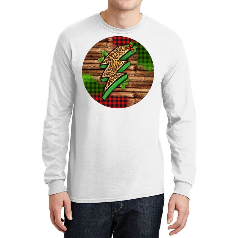 Leopard Lightning Bolt Christmas Long Sleeve Shirts by Christmas Ornament Shop | Artistshot