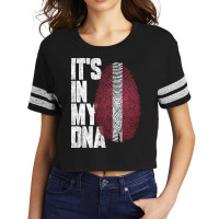 It's In My Dna Latvian Proud Latvia Flag Scorecard Crop Tee | Artistshot