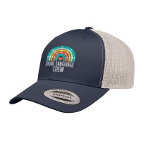 Dual Language Crew Rainbow Bilingual Teacher Dual Language T Shirt Retro Trucker Cap | Artistshot