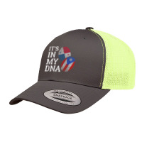 It's In My Dna Panamanian Puerto Rican Panama Puerto Rico T Shirt Retro Trucker Cap | Artistshot