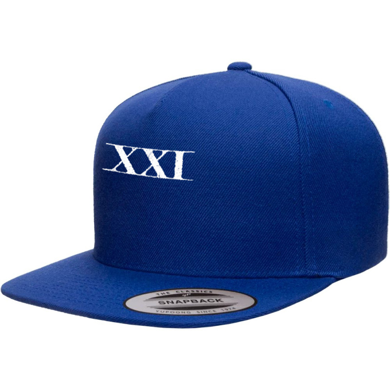 Roman Numeral 21 Xxi ~ With Lines T Shirt 5 panel snapback cap by CrespinoEllawyn | Artistshot