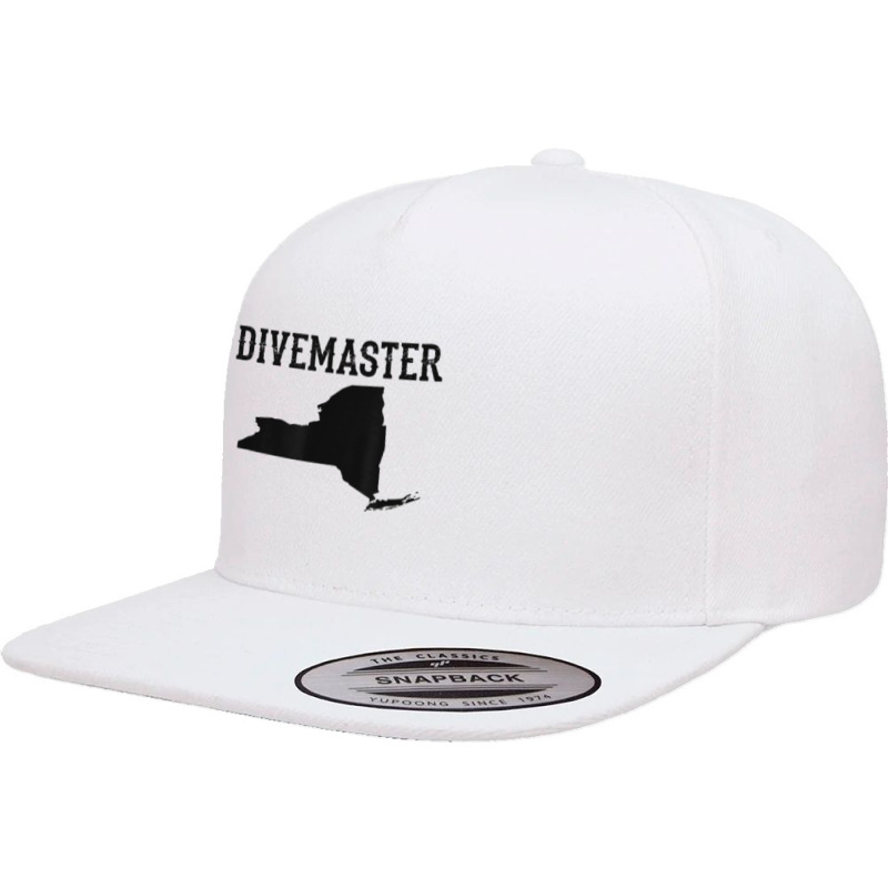 New York Divemaster Scuba Diving Instructor Dive Flag Style T Shirt 5 Panel Snapback Cap | Artistshot