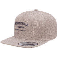 Somerville Massachusetts Ma Vintage State Athletic Style T Shirt 5 Panel Snapback Cap | Artistshot