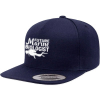 Future Marine Biologist Ocean Life Biology Student T Shirt 5 Panel Snapback Cap | Artistshot