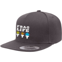 Frag Life Coral Reef Saltwater Funny Aquarium Aquarist Joke T Shirt 5 Panel Snapback Cap | Artistshot