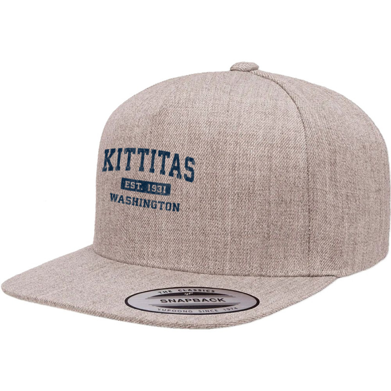 Kittitas Washington Wa Vintage Athletic Sports Design T Shirt 5 panel snapback cap by moneyydopoienlc | Artistshot