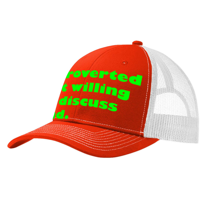 Introverted But Willing To Discuss Dnd Green Pa Trucker Cap | Artistshot