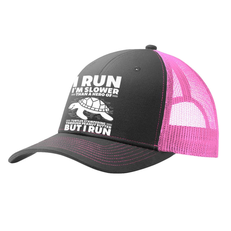 I Run I'm Slower Than A Hero Of Turtles But I Run Funny Tee Premium Pa Trucker Cap by PhoebeHaggett | Artistshot