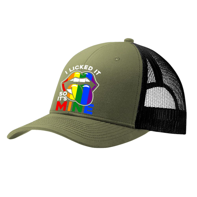 I Licked It So Its Mine Lgbtq Lips Rainbow Lgbt Pa Trucker Cap by GrahamWalsh | Artistshot