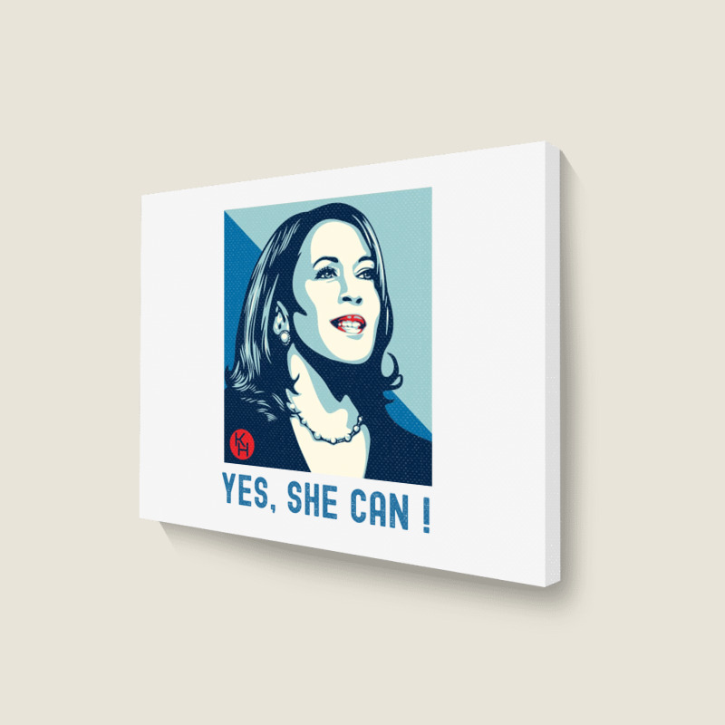 Kamala Yes She Can Landscape Canvas Print | Artistshot