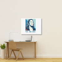 Kamala Yes She Can Landscape Canvas Print | Artistshot