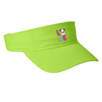 Bear Love Panda Kawaii For Girls Bamboo Mothers Day 495 Polar Panda Fashion Visor | Artistshot