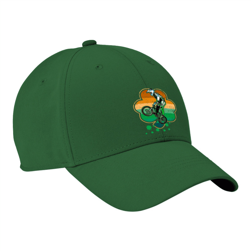 Patrick's Day Bmx Motocross Bike Racing Bicycle Rider Sports Nike Dri-FIT Cap by UbengArt | Artistshot