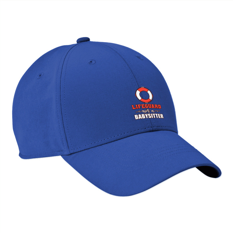 Mens Life Guard Not A Babysitter Seashore Marine Police Duty Premium Nike Dri-fit Cap | Artistshot