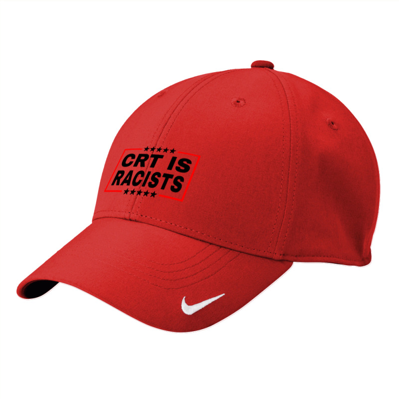 Crt Is Racist Anti Black & White Child Abuse Nike Dri-FIT Cap by GassPoll | Artistshot