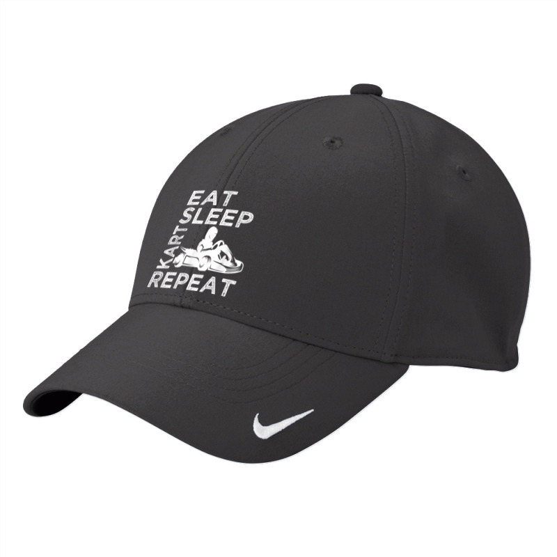 Go Kart Cart Racer Gokart Racing Eat Sleep Kart Repeat T Shirt Nike Dri-FIT Cap by emaliekrein | Artistshot