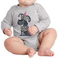 Party Animal,a Birthday Cats Long Sleeve Baby Bodysuit | Artistshot