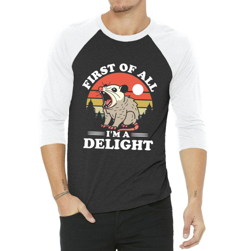 First Of All I'm A Delight 3/4 Sleeve Shirt by NQArtist | Artistshot