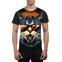 Angry Cat Graphic T-shirt | Artistshot