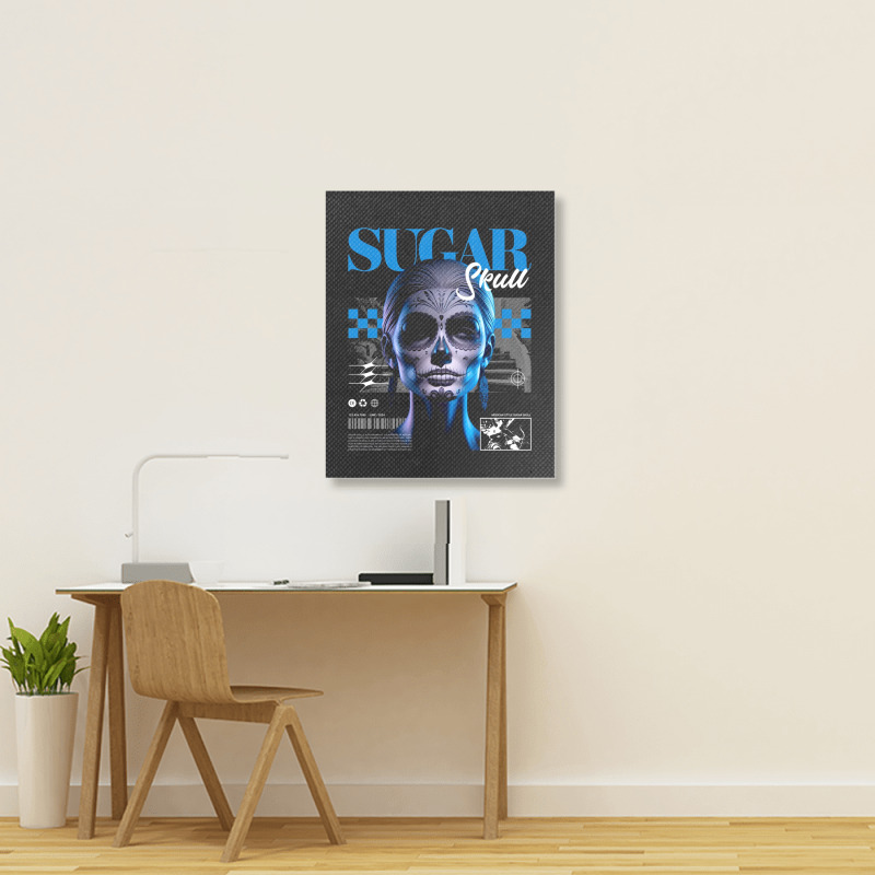 Sugar Skull Girl Portrait Canvas Print | Artistshot