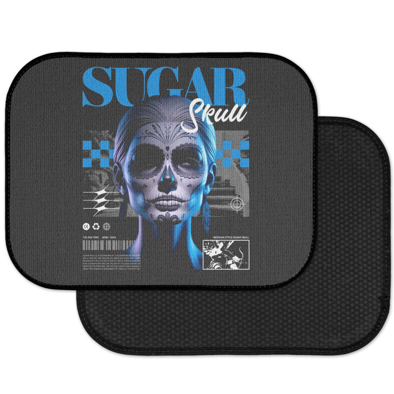 Sugar Skull Girl Rear Car Mat | Artistshot