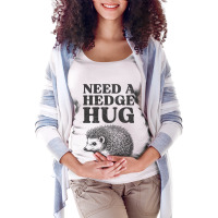 Cute Hedgehog Hug For Animal Pun Introverts Lover Maternity Scoop Neck T-shirt | Artistshot