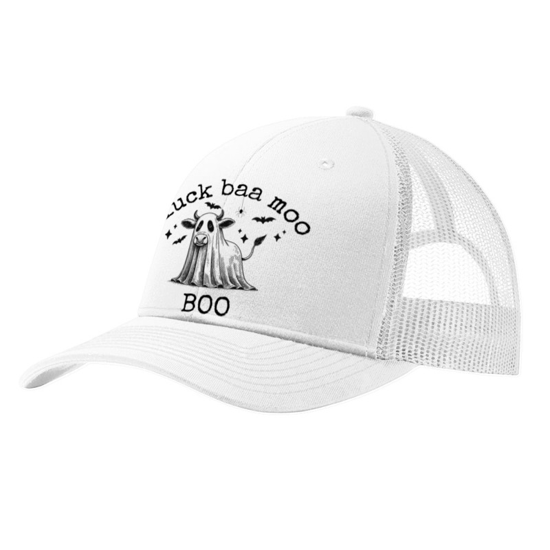 Cluck Baa Moo Boo Halloween Pa Trucker Cap by Sandy | Artistshot