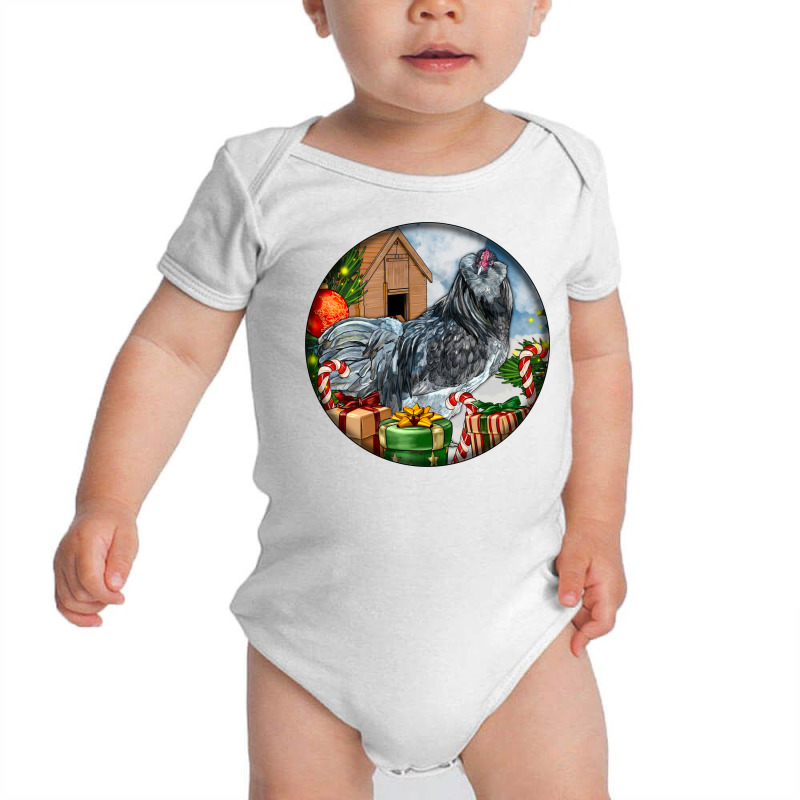 Ameraucana Rooster Christmas Baby Bodysuit by Christmas Ornament Shop | Artistshot