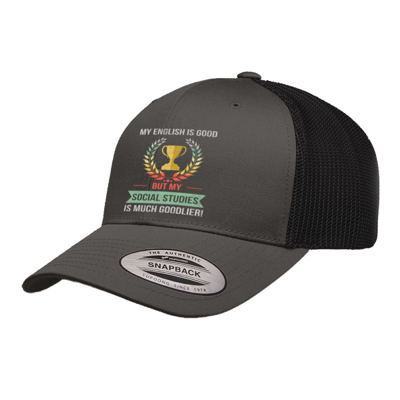 Funny Social Studies School Or College Subject Design Retro Trucker Cap | Artistshot