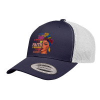 75.a Child Of God, A Warrior Of Christ, Black Girl Juneteenth Retro Trucker Cap | Artistshot