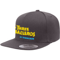 The Three Caballeros Title Card 5 Panel Snapback Cap | Artistshot