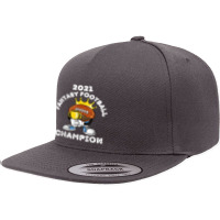 Funny 2021 Fantasy Football Champion Fantasy League Winner T Shirt Cop 5 Panel Snapback Cap | Artistshot