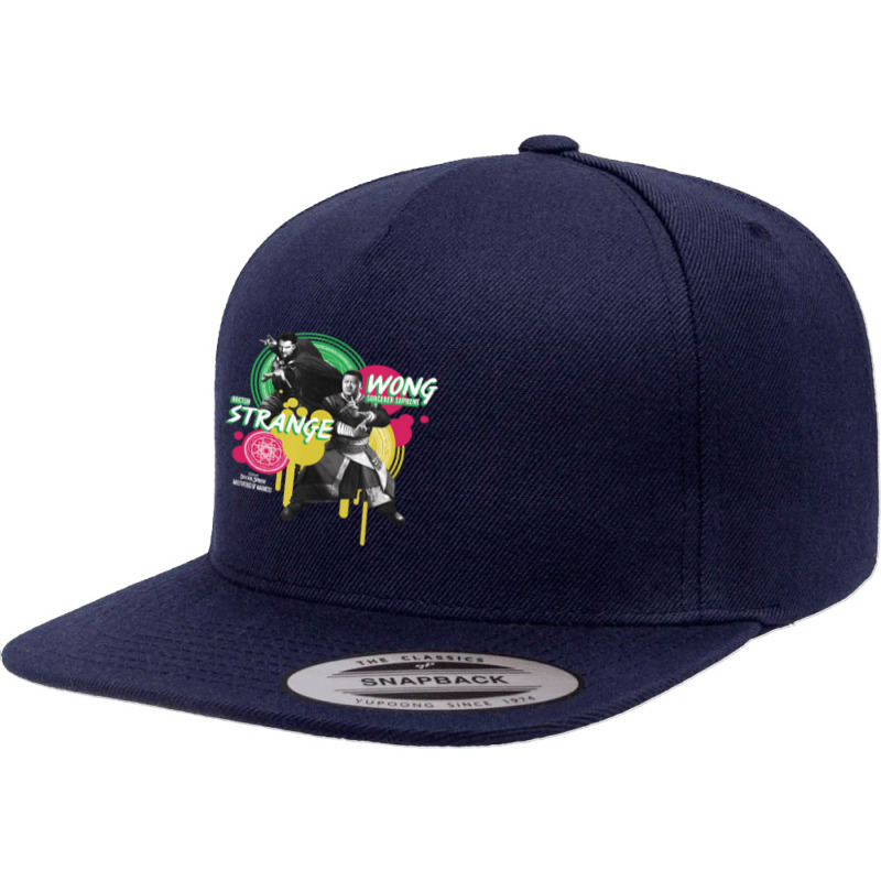 Retro Gaming  Superhero Music Retro 5 Panel Snapback Cap | Artistshot